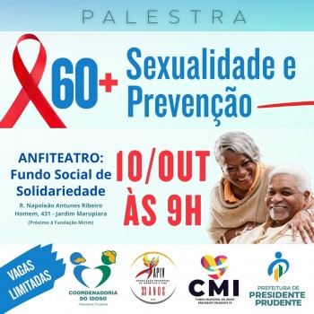 Palestra em Prudente aborda sexualidade e prevenção na terceira idade